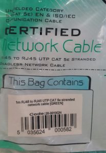 1m RJ45 to RJ45 UTP CAT 5e Stranded Snag-less Certified Network Cable - Image 7