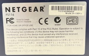 Netgear FS116 Fast Ethernet 16 10/100 Switch - Image 5