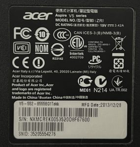 Acer ZRI Aspire V5 Series AMD A8-5557M 8GB RAM 1TB HDD - Image 3
