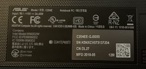 Asus C204E Notebook PC Intel Celeron N4020 4GB RAM - Image 4