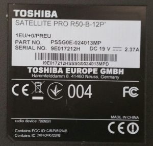 Toshiba Satellite Pro R50-B-12P i3-4005U 4GB RAM 500GB HDD - Broken Screen - Image 5