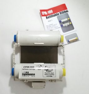 Lighthouse CPM-100 Refillable Cartridge Black Ribbon CPMR40-RC - Image 4