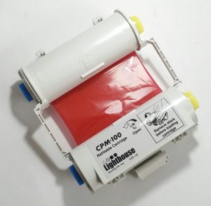 Lighthouse CPM-100 Refillable Cartridge Red Ribbon CPMR42-RC - Image 7