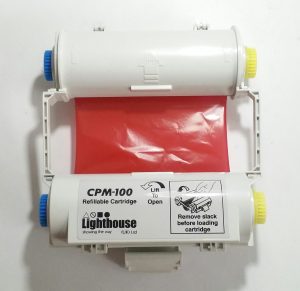 Lighthouse CPM-100 Refillable Cartridge Red Ribbon CPMR42-RC - Image 6