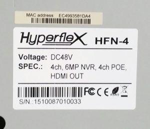Hyperflex 4 Chanel CCTV Video Recorder HFN-4 - Image 3
