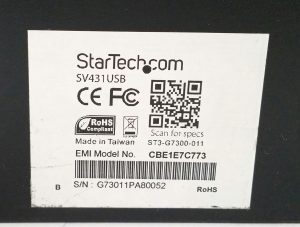 StarTech.com 4 Ports Professional USB KVM Switch SV431USB used - Image 3