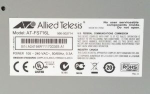 Allied Telesis 16 Ports Unmanaged Fast Ethernet Switch AT-FS716L - Image 3