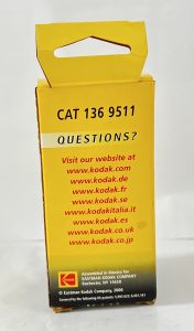 Kodak CAT 136 9511 Black Inkjet Cartidge - Image 3