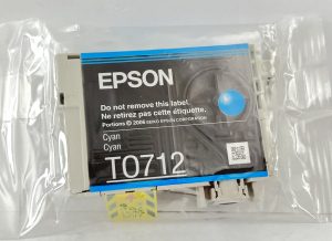Epson T0712 Cyan Print Cartridge - Unboxed