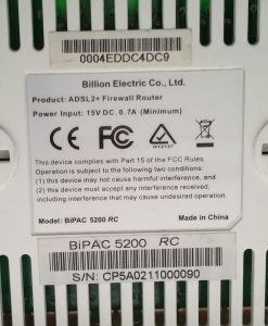 Billion BiPAC 5200 RC 4-Port ADSL2+ Firewall Router - Image 5