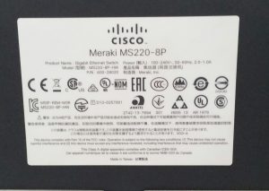 Cisco MS220-8P-HW Meraki MS220-8P 8-PoE, 2 SFP Gigabit Ethernet Switch - Image 6