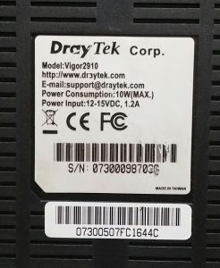 DrayTek Vigor 2910 Dual-WAN 4-Port Security VPN Router Ethernet Firewall with PSU - Image 6