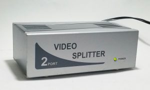 2-Port VGA Video Splitter with 3x VGA Cables & PSU