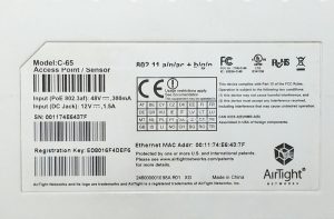 AirTight Networks C-65 802.11a/n/ac Access Point/Sensor - Image 3