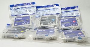 Epson T0481 T0482 T0483 T0484 T0485 T0486 Print Cartridge - Job Lot x6 Blue/Black Mixed - Image 2