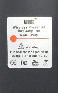 August LP200 Red Laser Pointer Clicker Presentation Remote Control - Image 4
