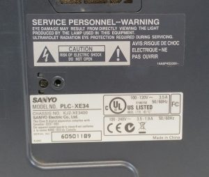 Sanyo PLC-XE34 XGA Projector with 840 Lamp Hours Used - Image 6
