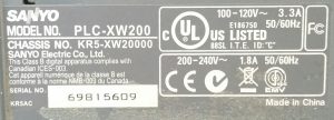 Sanyo PLC-XW200 XGA Projector with 1642 Lamp Hours Used - Image 3