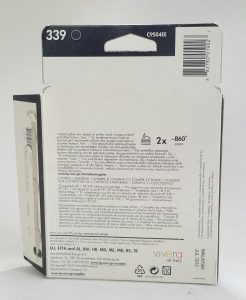 Single HP 339 Black C9504EE Cartridge - Exp. Jul 2013 - Image 4