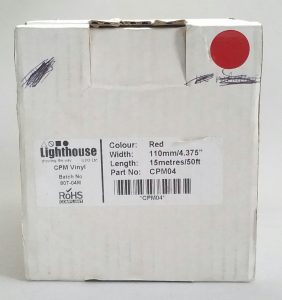 Lighthouse CPM Red Vinyl Roll CPM04