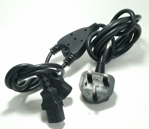UK Y-Splitter Kettle Lead Dual/Twin Power Extension (C14) Cables - Job Lot x10 - Image 2