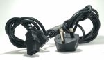 UK Y-Splitter Kettle Lead Dual/Twin Power Extension (C14) Cables - Job Lot x10