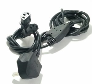 UK Y-Splitter Kettle Lead Dual/Twin Power Extension (C14) Cables - Job Lot x10 - Image 3