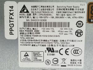 Delta Electronics Switching Power Supply/PSU DPS-250AB-49L - Image 5