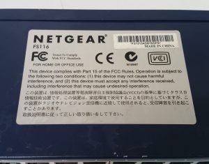 Netgear FS116 Fast Ethernet 16 Port 10/100 Switch - Image 4