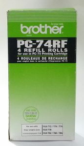 Brother PC-74RF 4 Refill Rolls Black For Use In PC-70 Printing Cartridge - Image 2