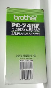 Brother PC-74RF 4 Refill Rolls Black For Use In PC-70 Printing Cartridge - Image 3