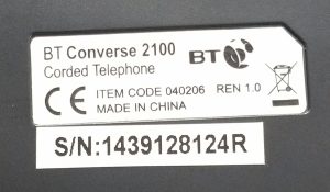 BT Converse 2100 Corded Desk Phone - Image 3