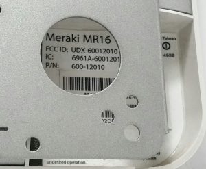 Cisco Meraki MR16 Wireless Access Point with Bracket - Image 4