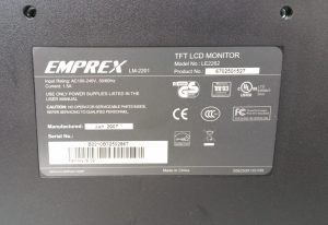Emprex LE2262 TFT LCD Monitor VGA - Image 4