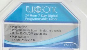 Eurosonic ES113 Plug In Programmable Timer - Image 5