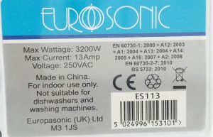 Eurosonic ES113 Plug In Programmable Timer - Image 4
