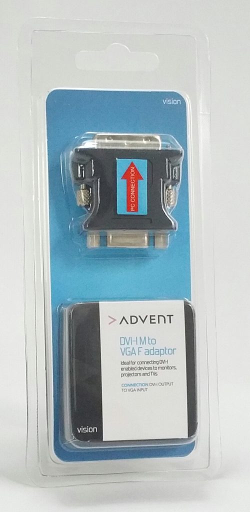 Advent DVI-I M To VGA F Adaptor