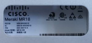 Cisco Meraki MR18 Wireless Access Point with Bracket - Image 4