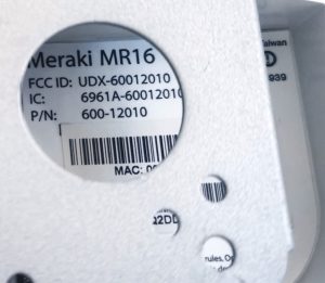 Cisco Meraki MR16 Wireless Access Point with Bracket - Image 5