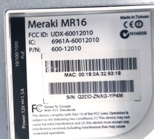Cisco Meraki MR16 Wireless Access Point without Bracket - Image 6