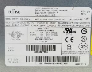 FUJITSU D12-250P1A Power Supply Unit PSU 250W - Image 3