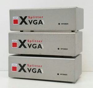3X Lindy X-VGA Splitter Pro VS-92A 2 Ports