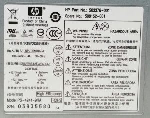 HP PS-4241-9HA 240W Power Supply - Image 3