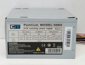 CiT Pemtium 500U ATX Switching Power Supply Unit PSU 500W - Image 2