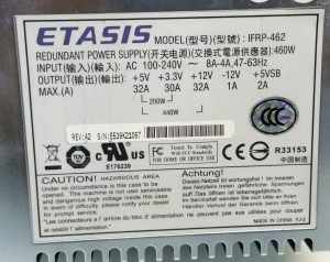 Etasis IFRP-462 Redundant Power Supply Unit PSU 460W - Image 3