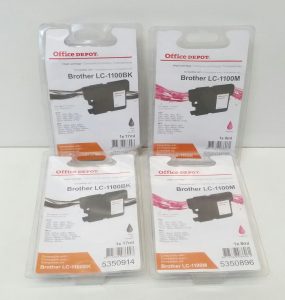 JobLot Office Depot Brother LC-1100M/ Brother LC-1100BK Ink Cartridge 2x Magenta and 2x Black - Image 5
