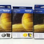 JobLot Brother LC1100Y/ LC1100BK/ LC1100M Ink Cartridge 1x Magenta EXP 2018.09 1x Black EXP 2015.06 1x Yellow EXP 2015.06