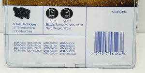 Joblot Brother LC1100 2x Black Ink Cartridge - Image 4