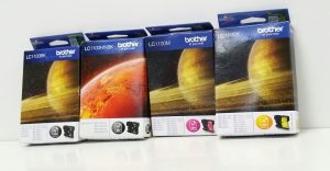 JobLot Brother LC1100Y/ LC1100BK/ LC1100HY-BK /LC1100M Ink Cartridge 1x Magenta EXP 2018.09 2x Black EXP 2015.06/ 2018.12 1x Yellow EXP 2019.01