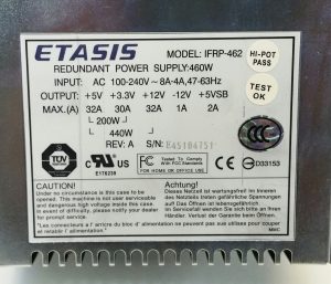 Etasis Redundant Power Supply Unit PSU 460W IFRP-462 - Image 3